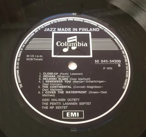 Various — Jazz Made In Finland: Levytetty Vuonna 1959