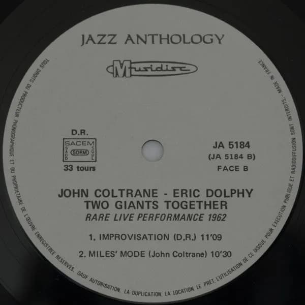 John Coltrane / Eric Dolphy — Two Giants Together - Rare Live Performance 1962