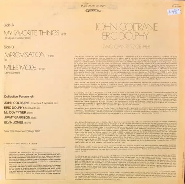John Coltrane / Eric Dolphy — Two Giants Together - Rare Live Performance 1962