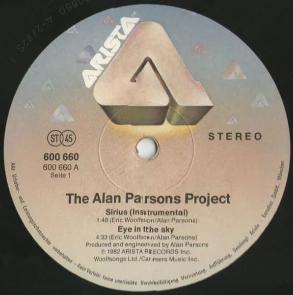 The Alan Parsons Project — Sirius - Eye In The Sky / Mammagamma