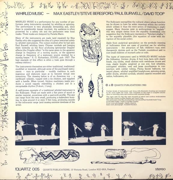 Max Eastley / Steve Beresford / Paul Burwell / David Toop — Whirled Music