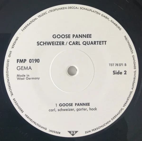 Schweizer-Carl-Quartet — Goose Pannée
