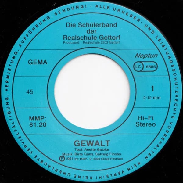 Schülerband Der Realschule Gettorf — Gewalt / Somebody
