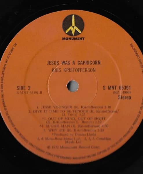 Kris Kristofferson — Jesus Was A Capricorn