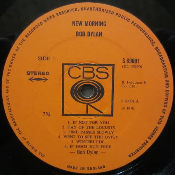 Bob Dylan — New Morning