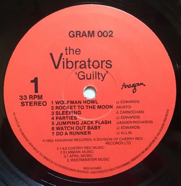 The Vibrators — Guilty