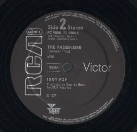 Iggy Pop — Lust For Life / The Passenger