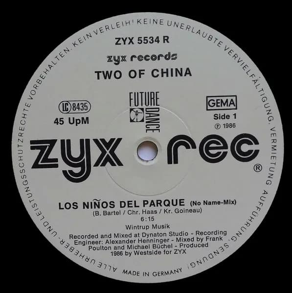 Two Of China — Los Niños Del Parque (New Vocal Version)