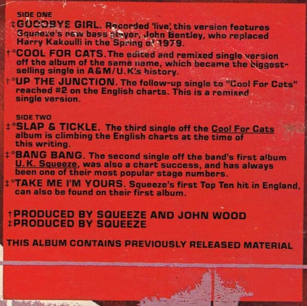 Squeeze (2) — 6 Squeeze Songs Crammed Into One Ten-Inch Record