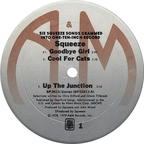 Squeeze (2) — 6 Squeeze Songs Crammed Into One Ten-Inch Record