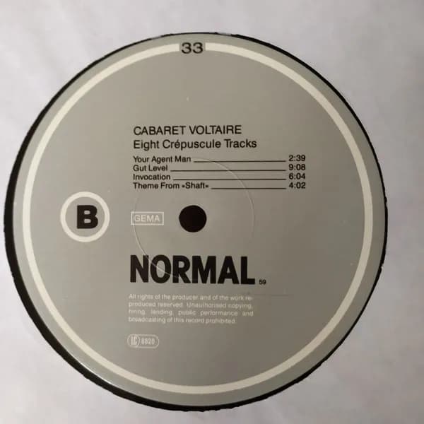 Cabaret Voltaire — Eight Crepuscule Tracks