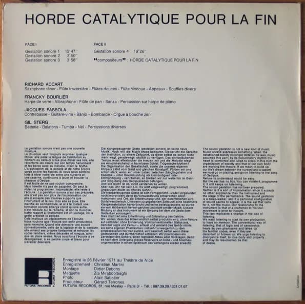 Horde Catalytique Pour La Fin — Horde Catalytique Pour La Fin