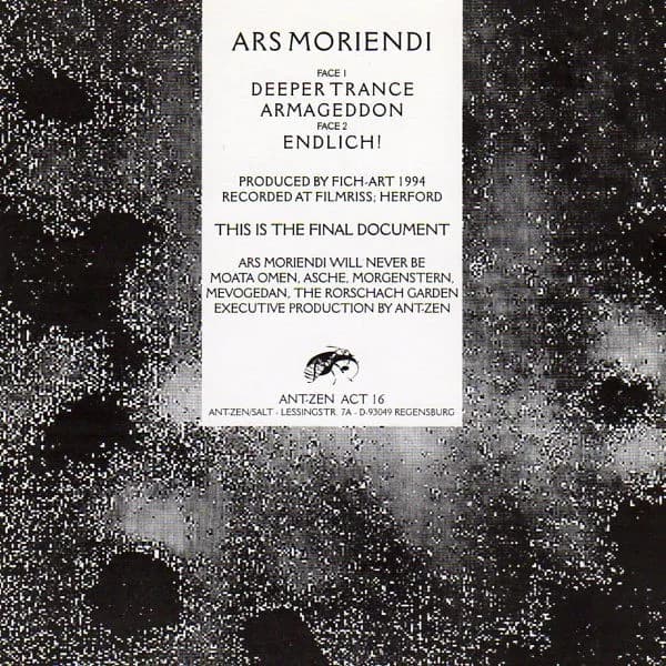 Ars Moriendi — The Final Document