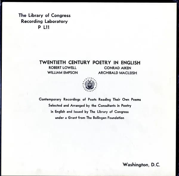 Twentieth Century Poetry In English