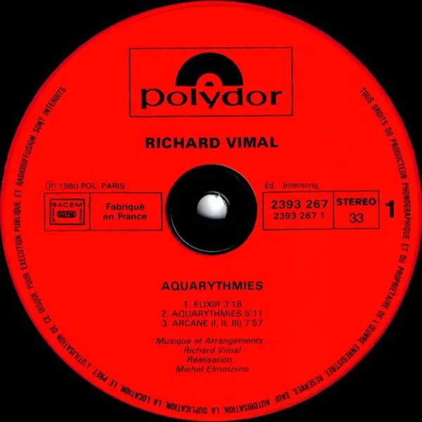 Richard Vimal — Aquarythmies