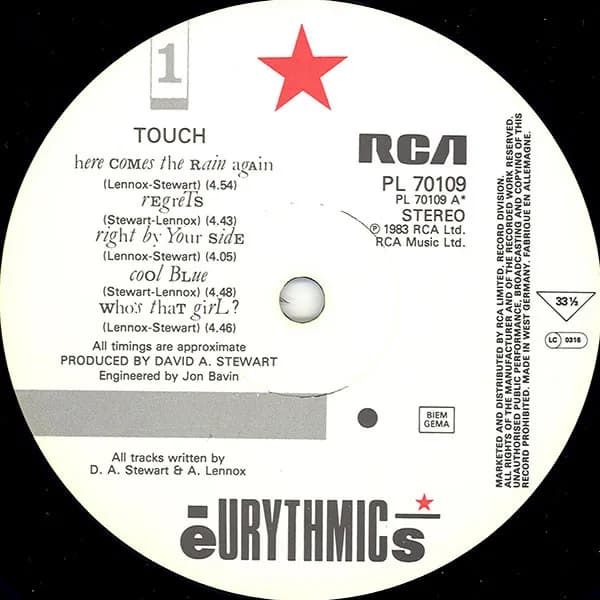Eurythmics — Touch