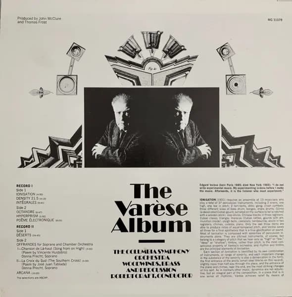 Edgard Varèse, Robert Craft Conducting Columbia Symphony Orchestra — The Varèse Album