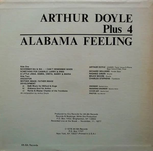 Arthur Doyle Plus 4 — Alabama Feeling