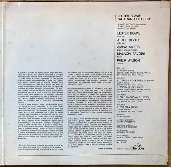 Lester Bowie — African Children