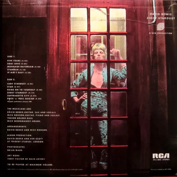 David Bowie — The Rise And Fall Of Ziggy Stardust And The Spiders From Mars