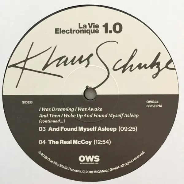 Klaus Schulze — La Vie Electronique Volume 1.0
