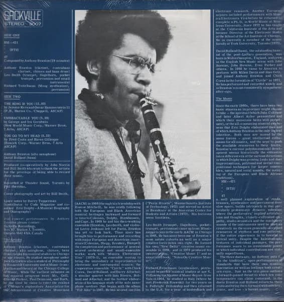Anthony Braxton — Trio And Duet