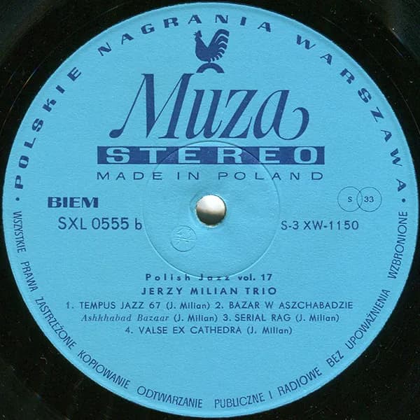 Jerzy Milian Trio — Baazaar