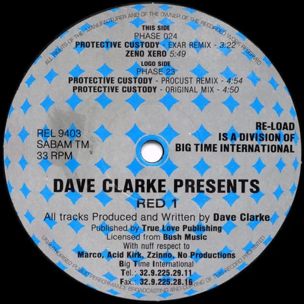 Dave Clarke — Red 1