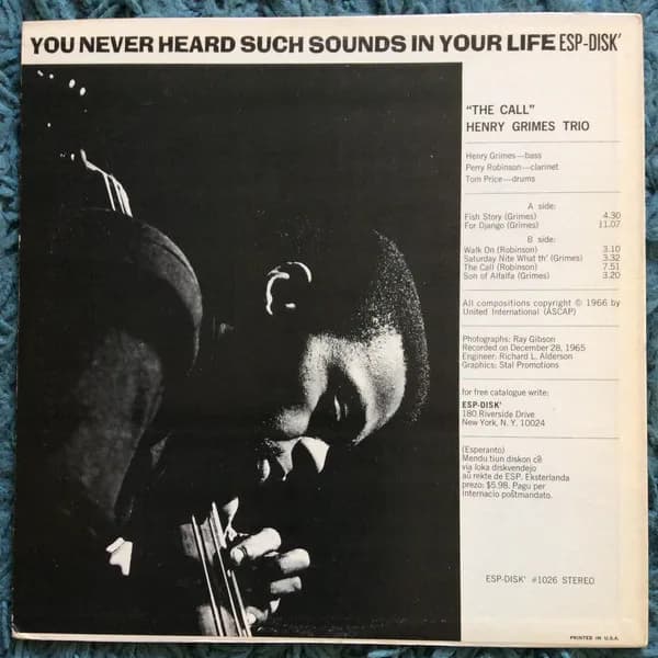 Henry Grimes Trio — The Call