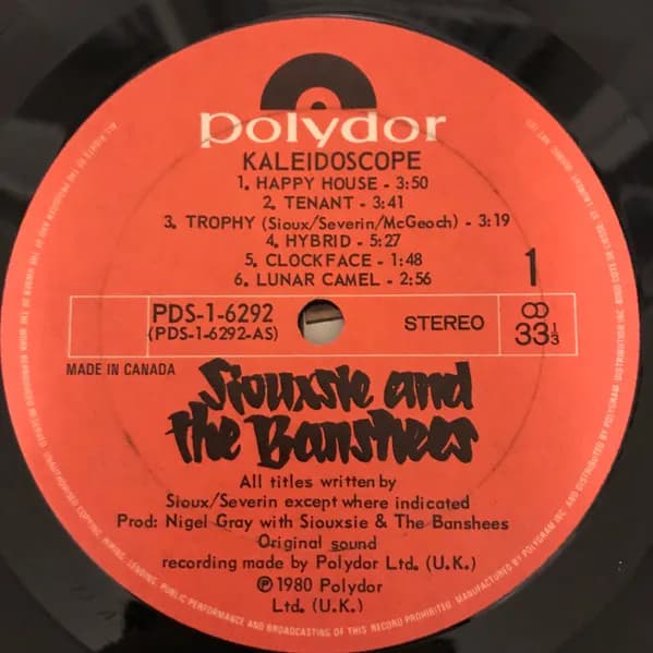 Siouxsie & The Banshees — Kaleidoscope
