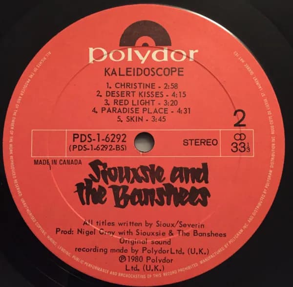 Siouxsie & The Banshees — Kaleidoscope