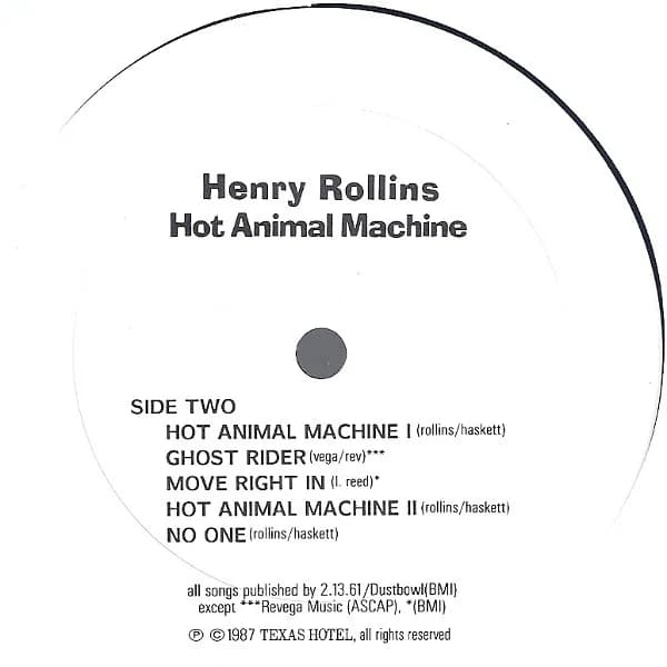 Henry Rollins — Hot Animal Machine