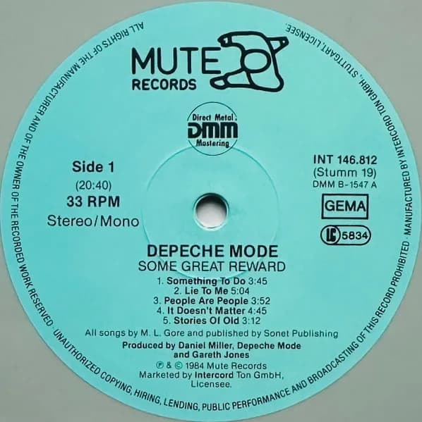 Depeche Mode — Some Great Reward
