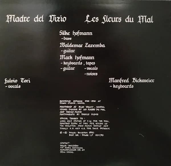 Madre Del Vizio / Les Fleurs Du Mal (2) — Split