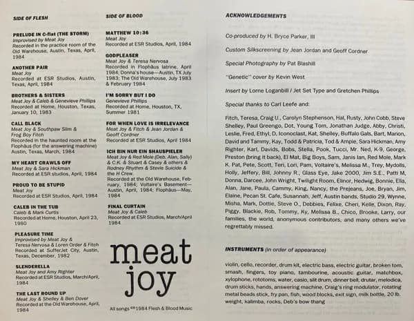 Meat Joy — Meat Joy