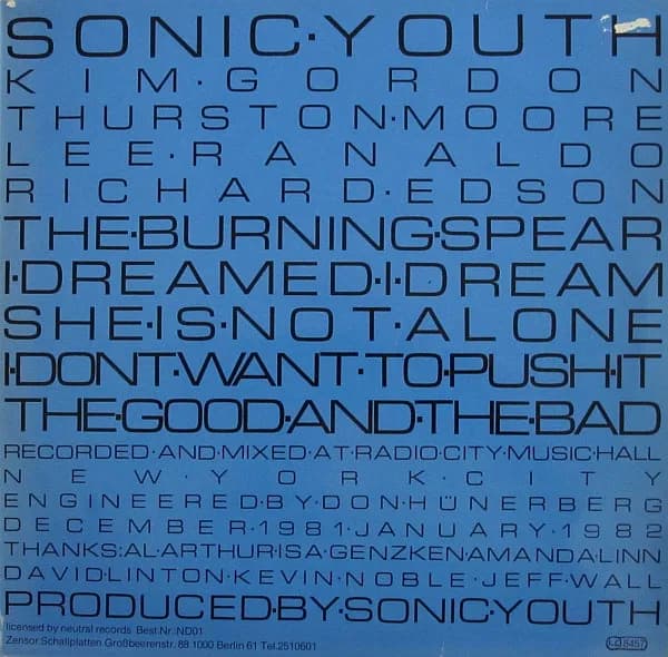 Sonic Youth — Sonic Youth