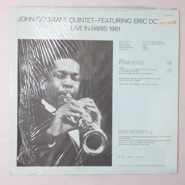 John Coltrane Quintet Featuring Eric Dolphy — Live In Paris 1961