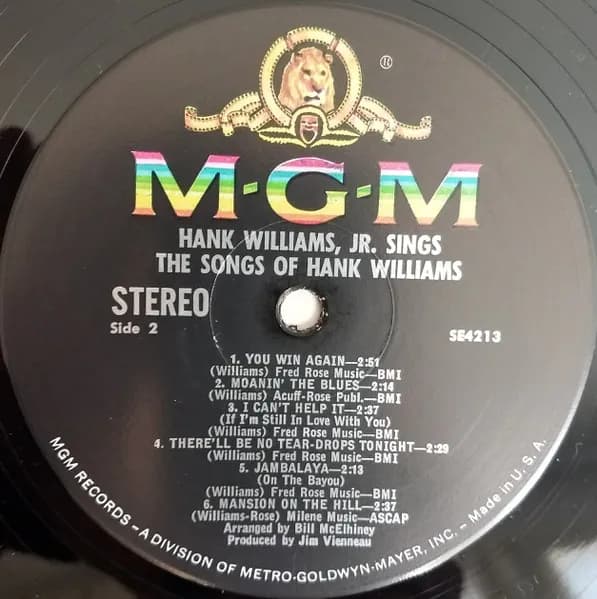 Hank Williams Jr. — Hank Williams Jr. Sings The Songs Of Hank Williams