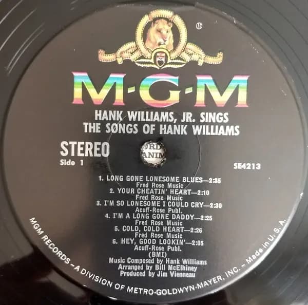 Hank Williams Jr. — Hank Williams Jr. Sings The Songs Of Hank Williams