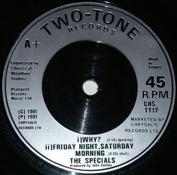 The Specials — Ghost Town / Why? / Friday Night Saturday Morning