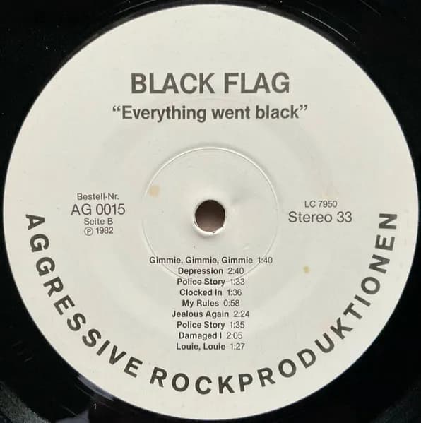 Black Flag — Everything Went Black