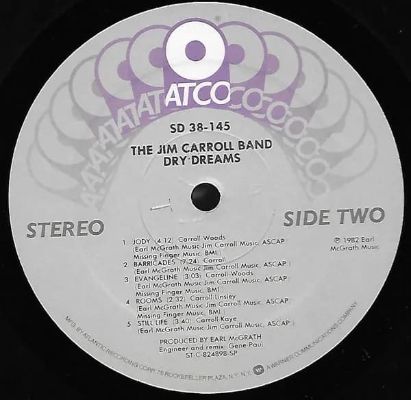 The Jim Carroll Band — Dry Dreams