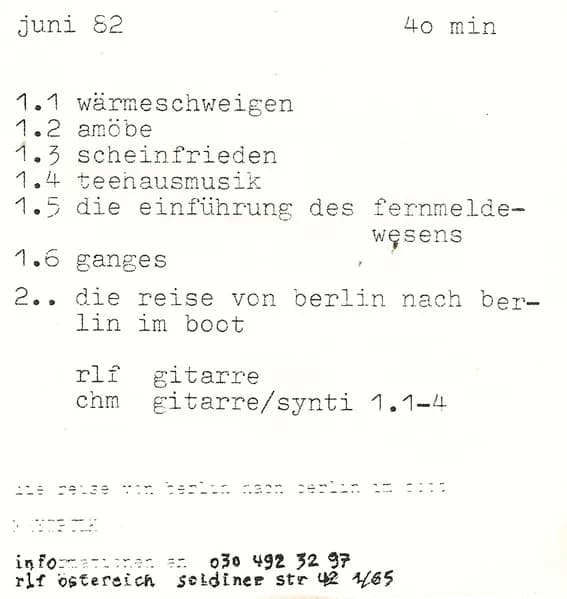 MXYZPTLK — Die Reise Von Berlin Nach Berlin Im Boot