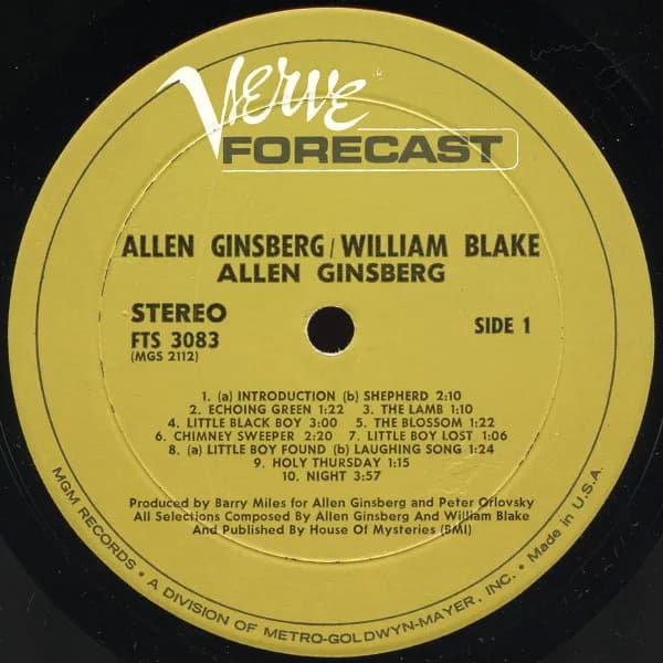 Allen Ginsberg / William Blake — Songs Of Innocence And Experience