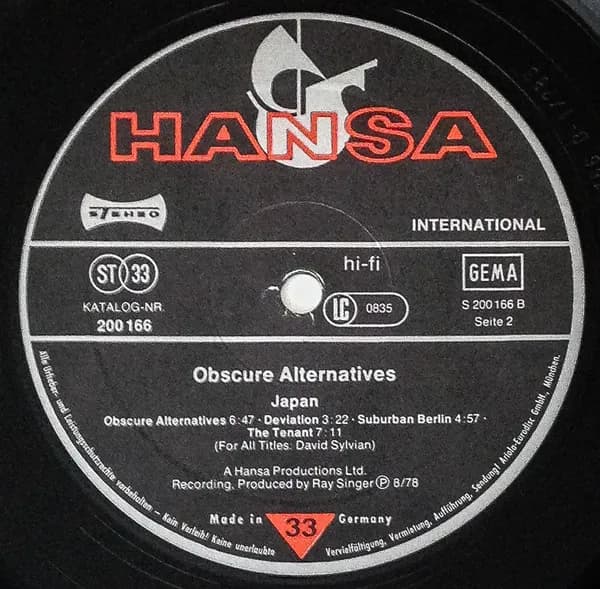 Japan — Obscure Alternatives