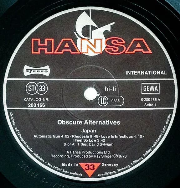 Japan — Obscure Alternatives
