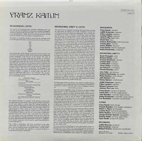 Franz Kamin — Behavioral Drift II / Rugugmool