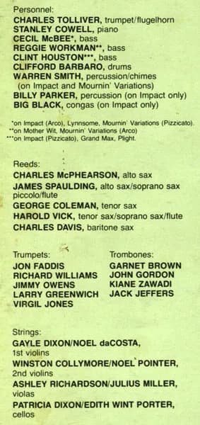 Charles Tolliver / Music Inc — Impact