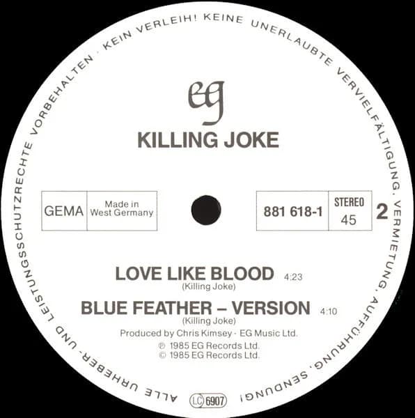 Killing Joke — Love Like Blood