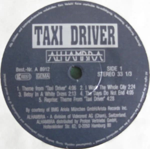 Bernard Herrmann — Original Motion Picture Soundtrack - Taxi Driver